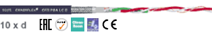 CF11 LC D continuous flex bus cables