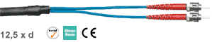 Fiber optic robot cable