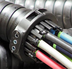 Strain relief for electric cables
