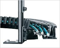 cable carrier different bend radii