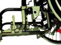 Automatic height compensation for stand-up wheel chairs