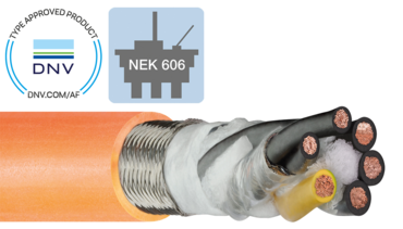 chainflex kabel en DNV en NEK logo's