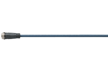chainflex® aansluitkabel 360° afgeschermd, recht M12 x 1, CF.INI CF10