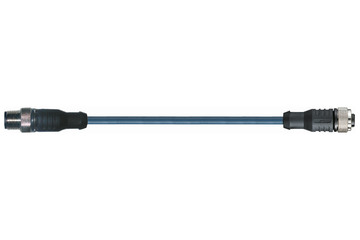 chainflex® koppelingskabel 360° afgeschermd recht M12 x 1, CF.INI CF10