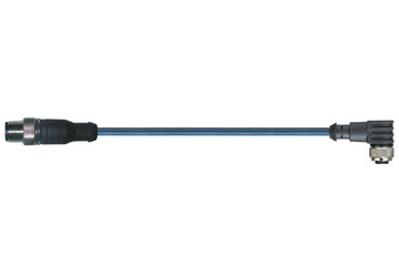 chainflex® koppelingskabel 360° afgeschermd haaks M12 x 1, CF.INI CF10