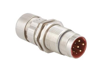 Standaard connector, serie B, M23 koppeling met centrale bevestiging