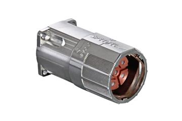 Speedtec connector, serie B, M23 standaard doorvoer met koppelingsmoer