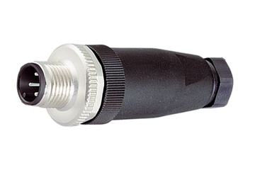 Binder M12-A kabelconnector, 6,0-8,0 mm, niet afgeschermd, schroefklem, IP67, UL