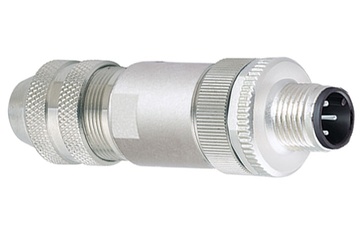 Binder M12-A kabelconnector, 4,0-6,0 mm, afschermbaar, schroefklem, IP67, UL