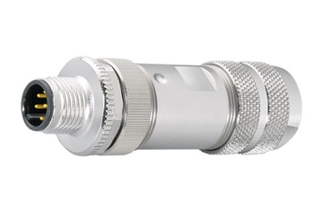 Binder M12-A kabelconnector, 8,0-10,0 mm, afschermbaar, schroefklem, IP67, UL