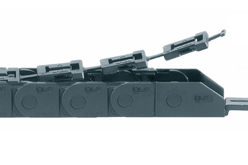 zipper serie 07, kabelrups, open ritsen langs de buitenradius