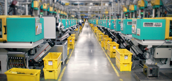 Spuitgietmachines in de igus®-fabriek