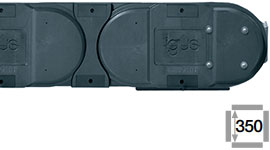 Kabelrups, met iedere schakel een dwarsverbinder