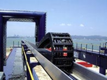 Kabelrups in geleidegoot