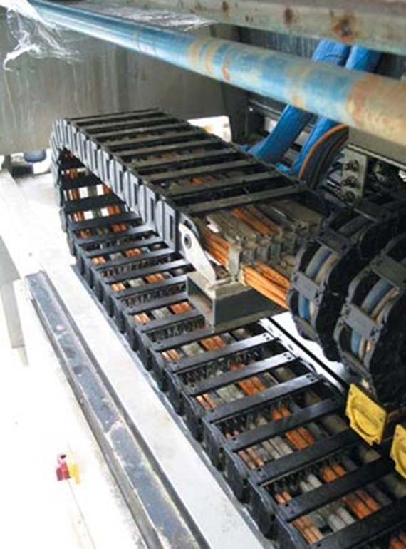 Cable carriers in the electroplating industry