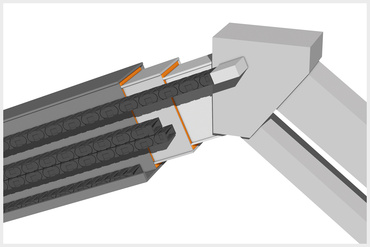 Smeermiddelvrij lager met iglidur® stafmateriaal