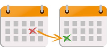 Stel de leveringsdatum uit