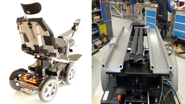 De elektrische rolstoel van Motion Solutions