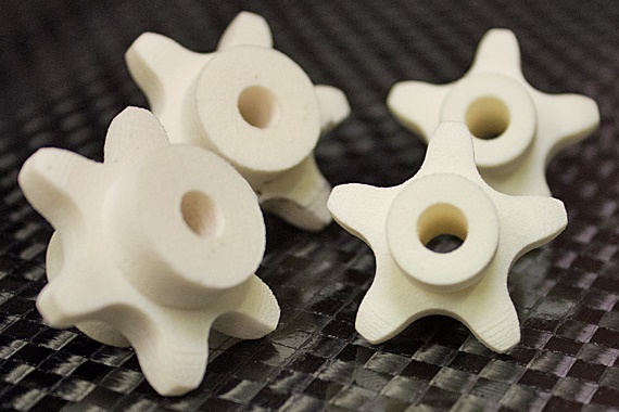 3D-geprint: maatwerk kunststof rondsels gemaakt van slijtvast iglidur® materiaal