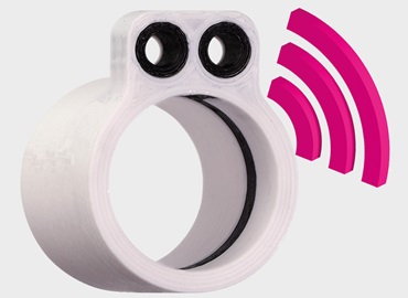 Slijtvast 3D print onderdeel met sensor