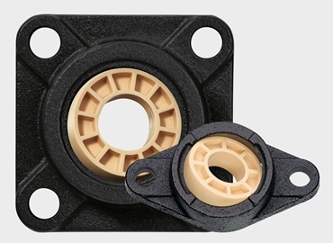 Massieve igubal gietstalen behuizing met iglidur J sferische kogel van polymeer