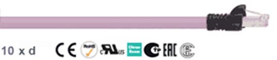 Chainflex® CAT5 Ethernet special cable L/T angle