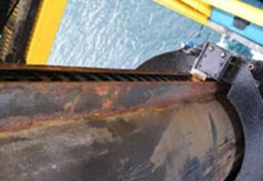 cable carrier in water