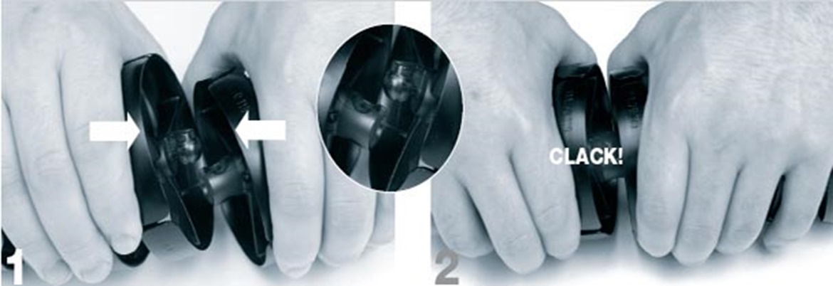 Montage instructies voor triflex® R TRL 3D-kabelrupsen