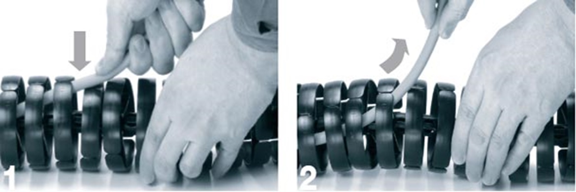 Montage instructies voor triflex® R TRE 3D-kabelrupsen