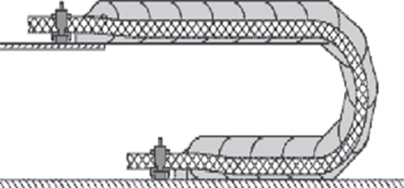 Neutral axis cable carrier